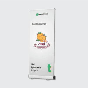 Roll-Up Banner tasarımlarınızda şıklığı ve kaliteyi yakalayın. Etkili tanıtımlar için ideal çözümler sunuyoruz. Kolay kurulumu ve taşıması sayesinde her yerde pratik kullanım sağlar. Roll-Up Banner ihtiyaçlarınız için bizi tercih edin ve farkı hissedin. Hemen keşfedin!